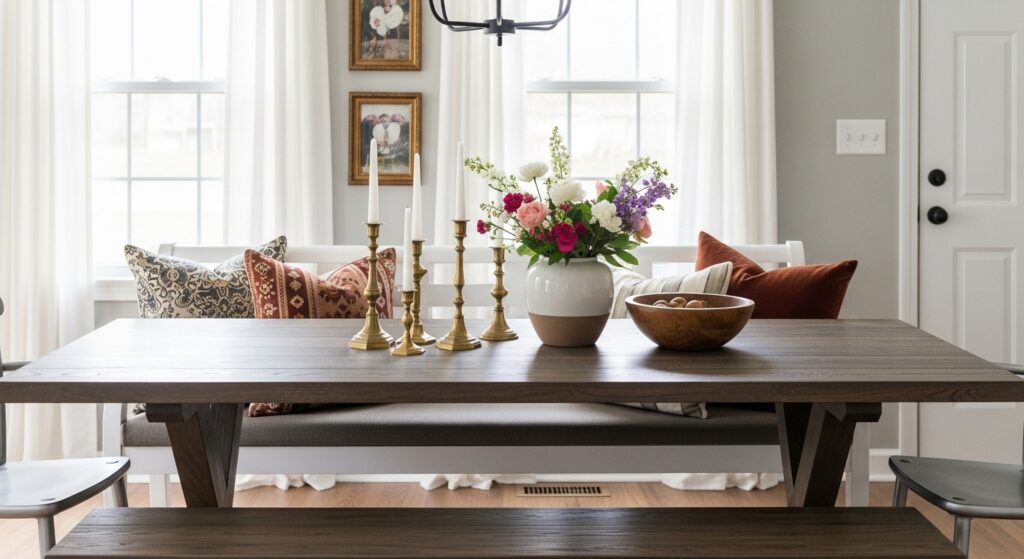 10 tips for curating a cozy modern vintage dining room 2