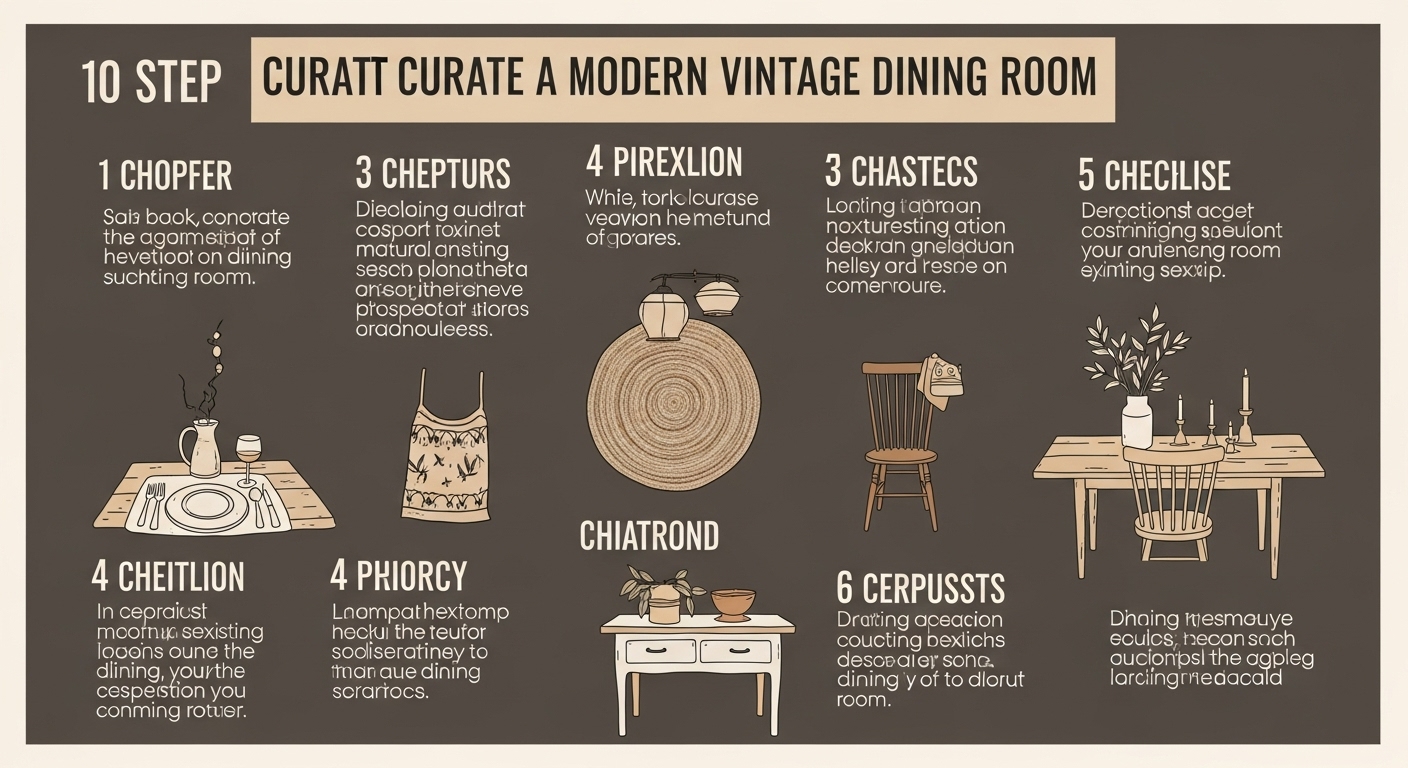 10 tips for curating a cozy modern vintage dining room