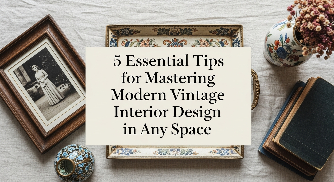5 essential tips for mastering modern vintage interior design in any space