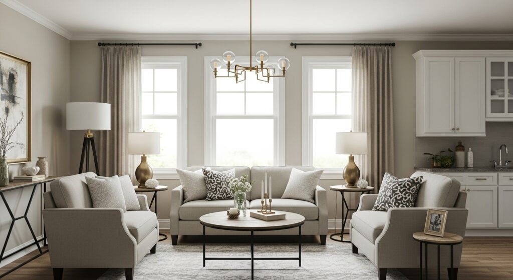 Mixing Metals in Modern Neutral Decor
